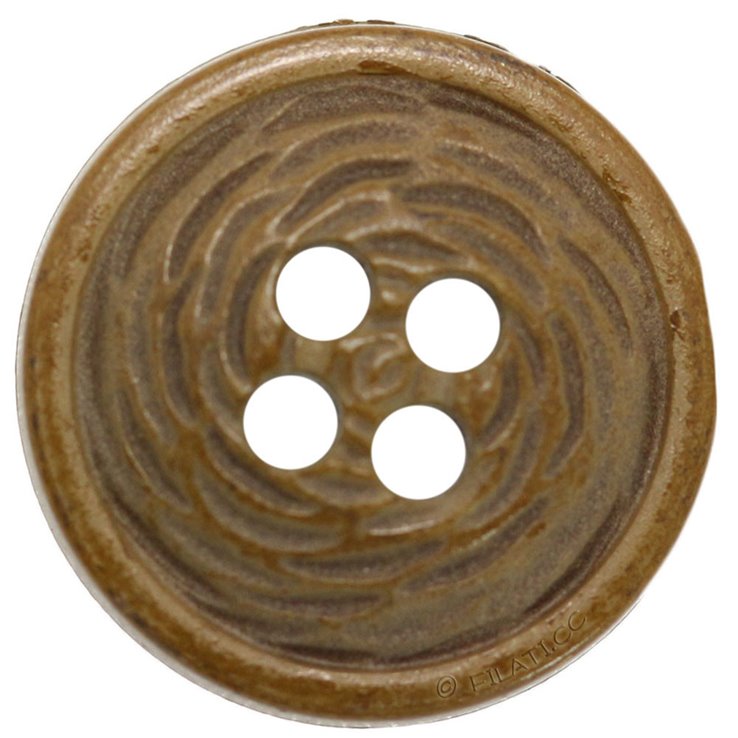 UNION KNOPF 453199/18mm | 18-Dunkelbraun