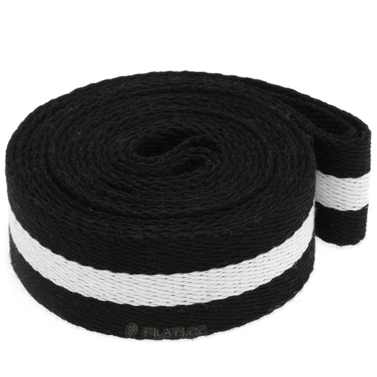 Taschengurtband 965200 | 01-Schwarz/Weiß