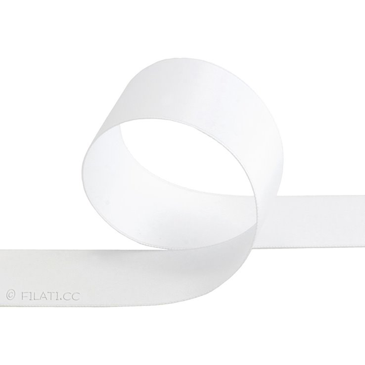 Satinband 40mm - 4m | 12-Weiß