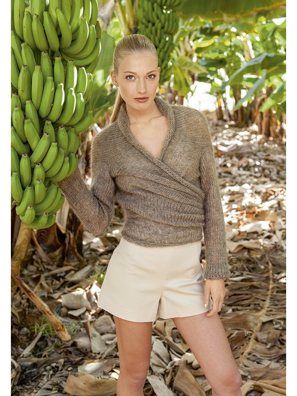 Lana Grossa WICKELJACKE Silkhair melange