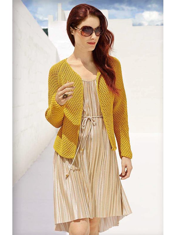 Lana Grossa GELBE JACKE Nobile