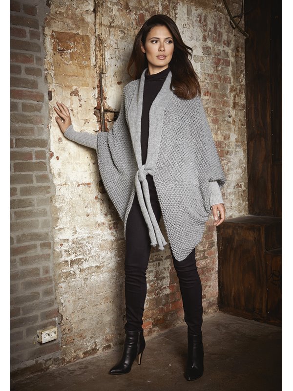 Lana Grossa CAPE MIT PERSIANERMUSTER Cool Wool Alpaca