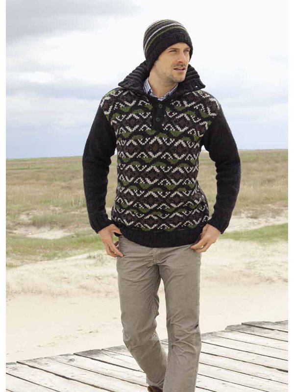 Lana Grossa HERRENPOLOPULLI Alta Moda Alpaca