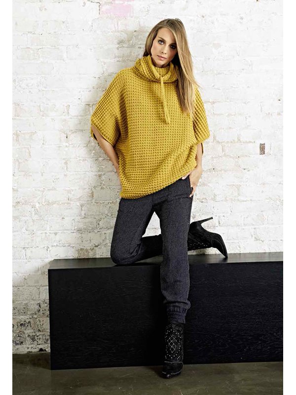 Lana Grossa PONCHO MIT KORDELDURCHZUG Bingo