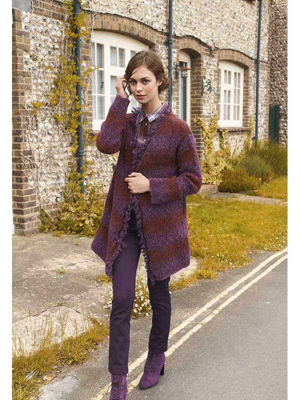 Lana Grossa JACKE IM HEBEMASCHENMUSTER Garzato Fleece