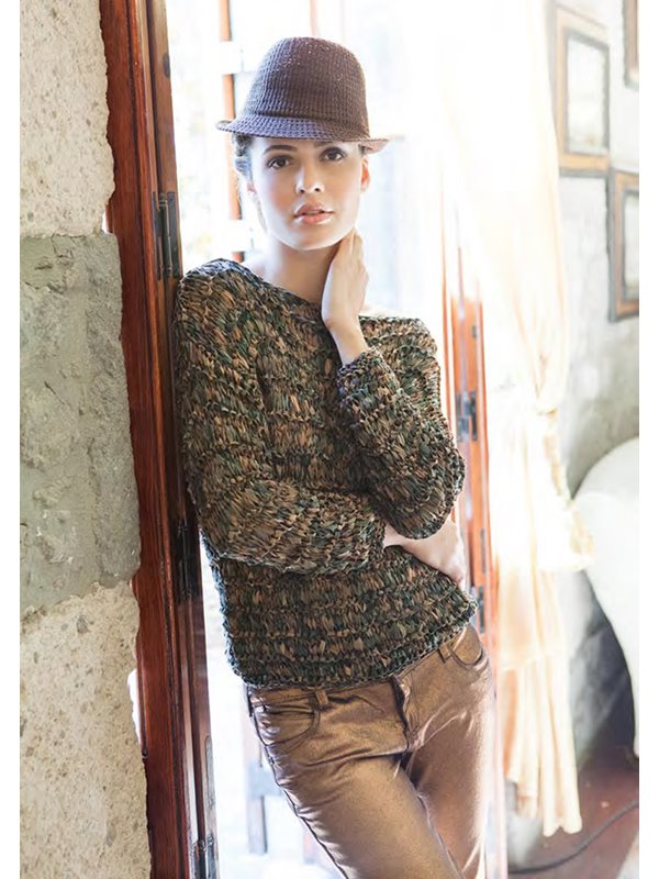 Lana Grossa PULLI IM FALLMASCHEN-MUSTER Florida