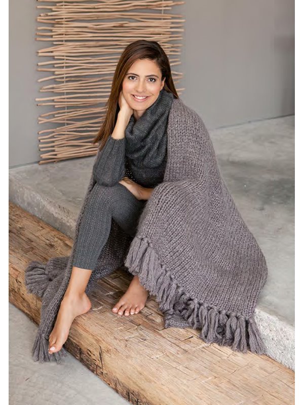 Lana Grossa DECKE MIT FRANSEN Molle