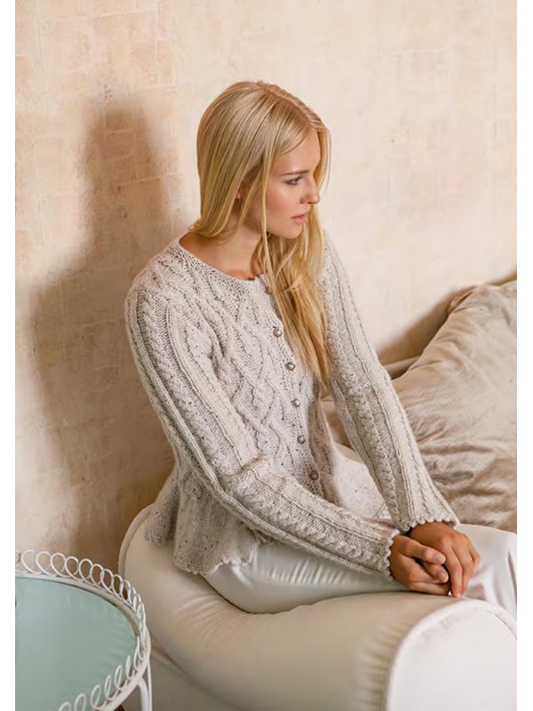 Lana Grossa CARDIGAN Pashmina/Lace Paillettes