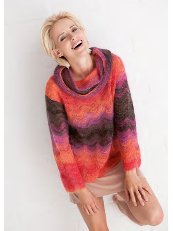 Lana Grossa PULLI IM WELLENMUSTER Silkhair Print