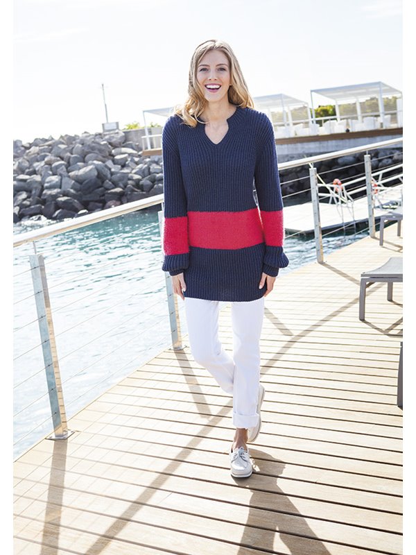 Lana Grossa PULLI IM HALBPATENTMUSTER Spring/Estivo II