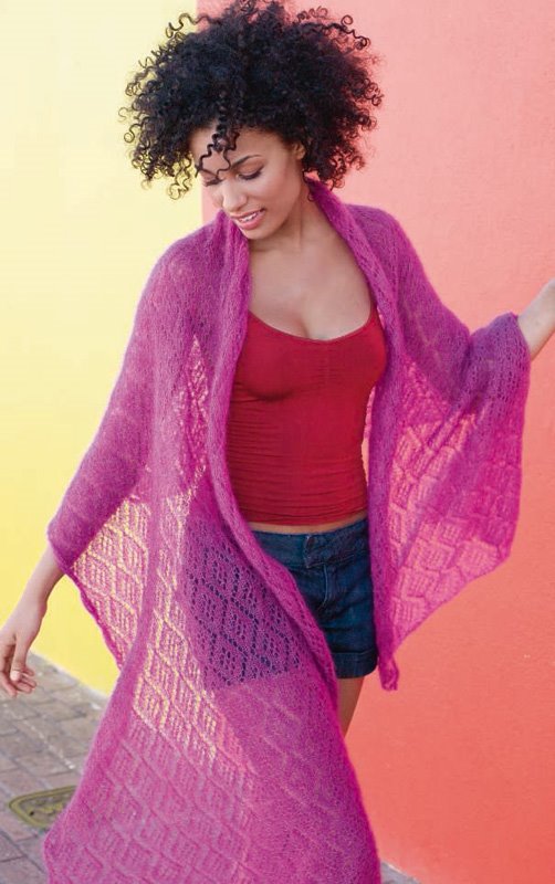 Lana Grossa Schultertuch SILKHAIR