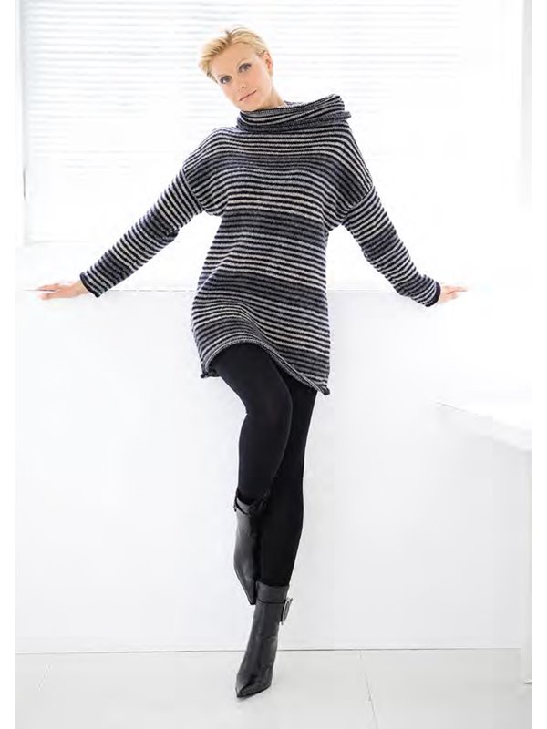 Lana Grossa STREIFENPULLI Alta Moda Alpaca