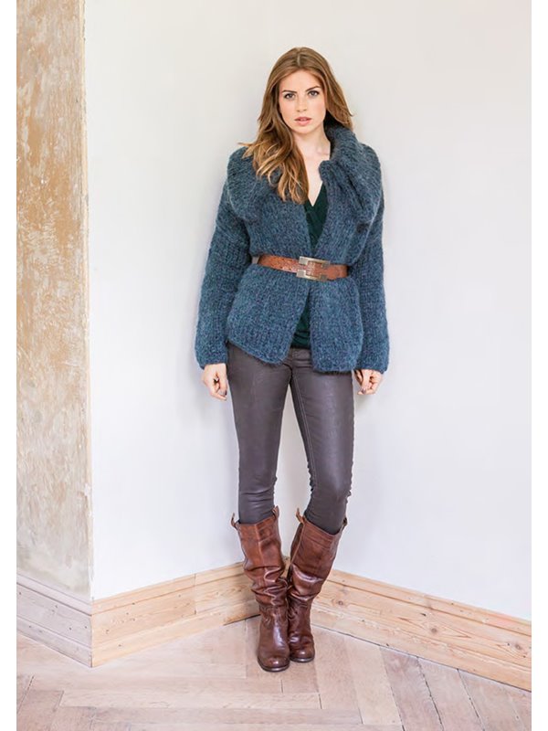 Lana Grossa JACKE MIT GROSSEM KRAGEN Molle