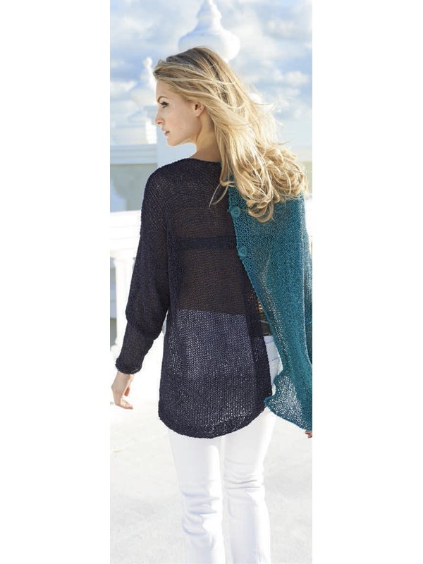 Lana Grossa PULLI MIT GETEILTEM RÜCKENTEIL Divino
