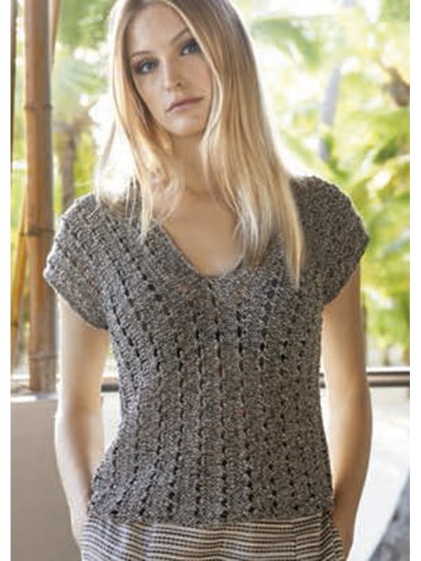 Lana Grossa SHIRT IM LOCHMUSTER Secondo