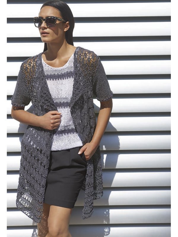 Lana Grossa LONGJACKE MIT VERSCHIEDENEN LOCHMUSTERN Divino