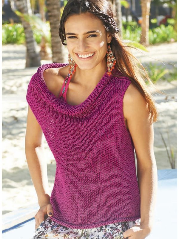 Lana Grossa TOP MIT ROLLKRAGEN Dacapo