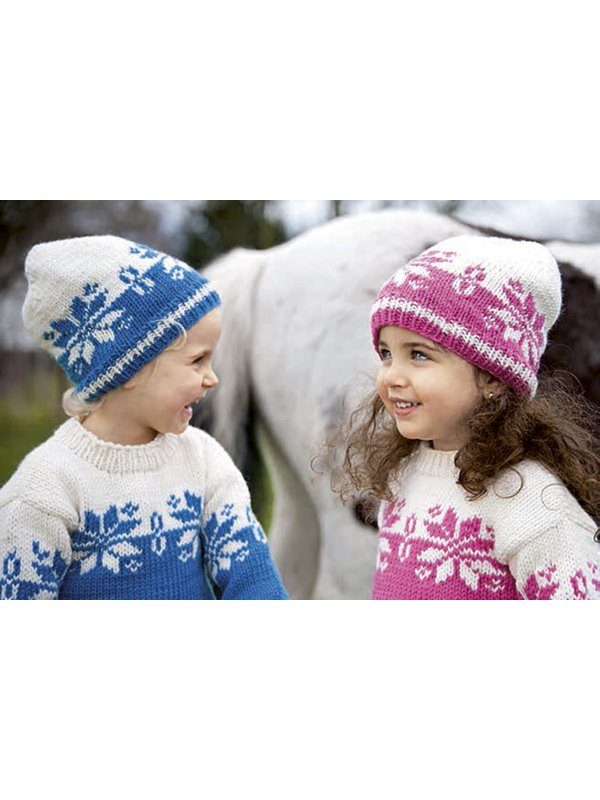 Lana Grossa PULLOVER und MÜTZE BINGO Melange (GOTS)