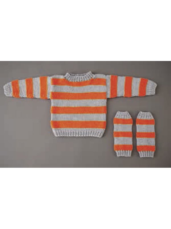 Lana Grossa PULLOVER, STULPEN Superbingo/Mille II neon