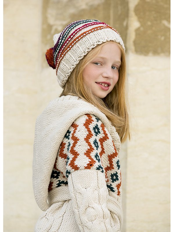 Lana Grossa MÜTZE Bingo uni/Melange