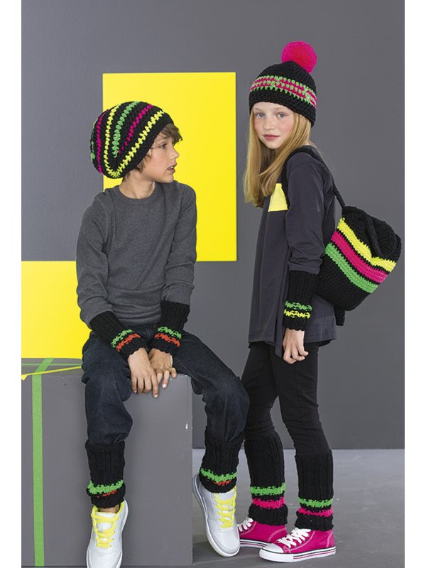 Lana Grossa MÜTZE Mille II uni/Neon