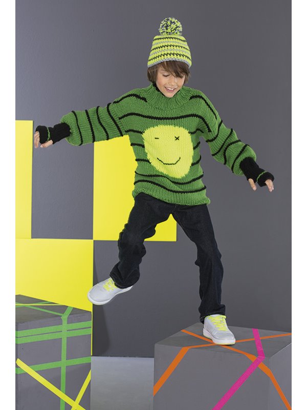 Lana Grossa MÜTZE Mille II uni/Neon