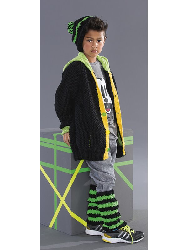 Lana Grossa MÜTZE Mille II uni/neon