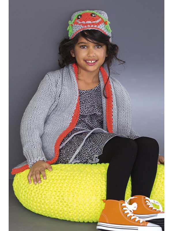 Lana Grossa MÜTZE Mille II uni/neon