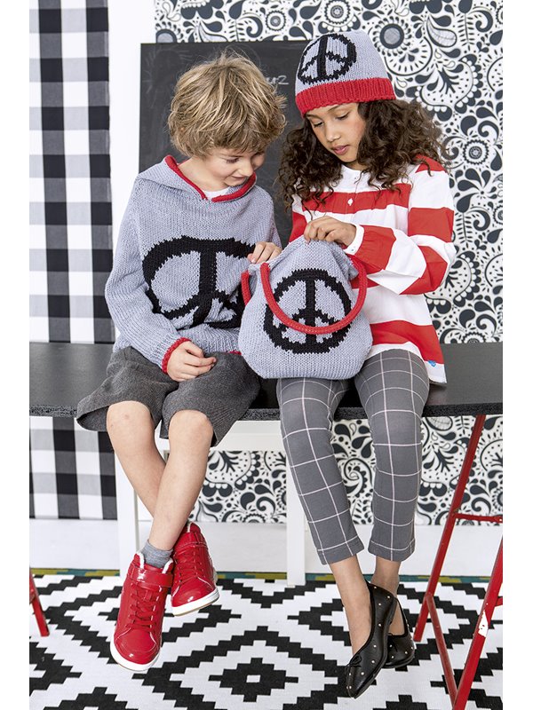 Lana Grossa TASCHE MIT PEACEZEICHEN Organico