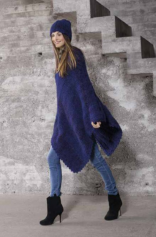 Lana Grossa Poncho LEI color