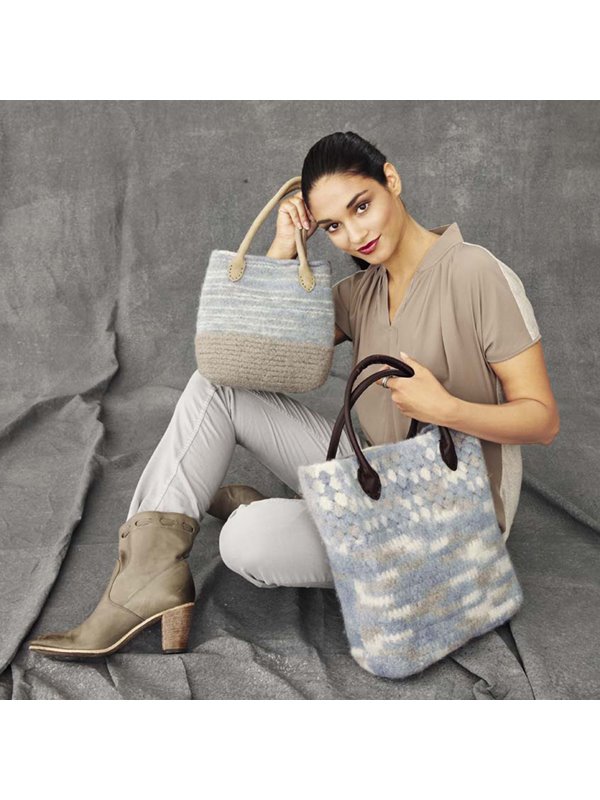 Lana Grossa SHOPPER MIT NOPPENMUSTER Feltro print