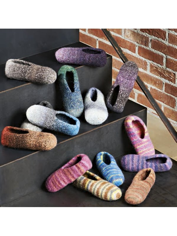 Lana Grossa PANTOFFELN Feltro Multicolor