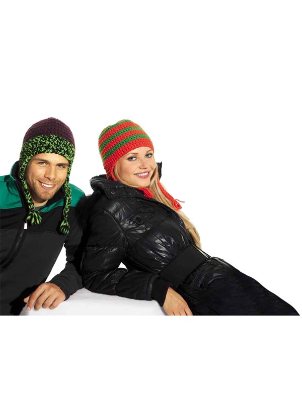 Lana Grossa MÜTZE MIT OHRENKLAPPEN Mille II uni