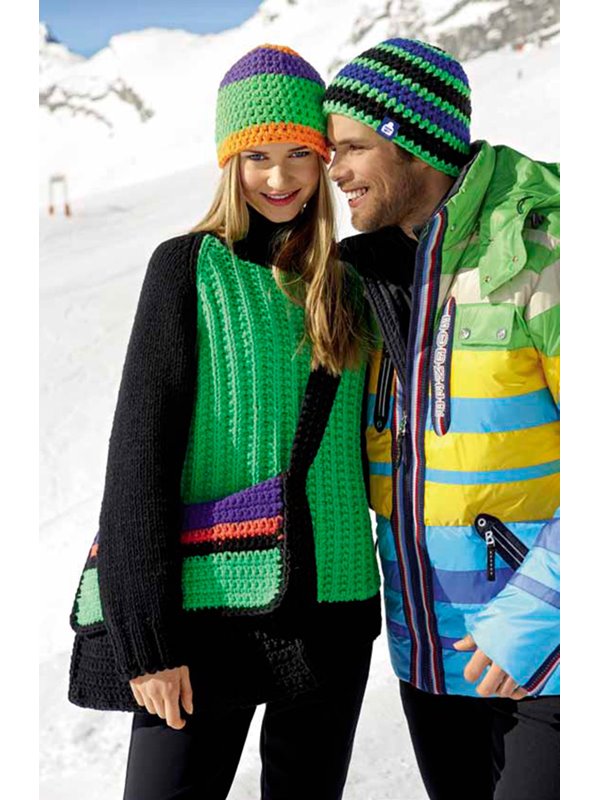 Lana Grossa TASCHE MIT STREIFENKLAPPE Mille II