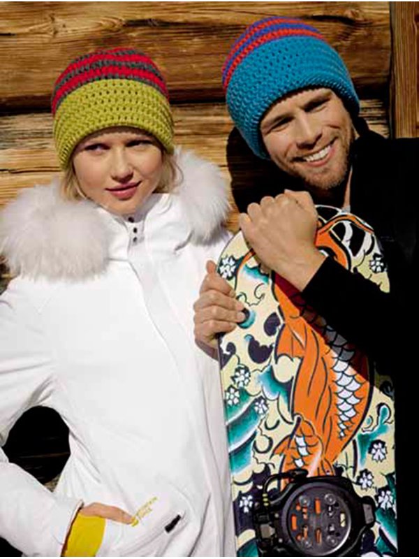 Lana Grossa RINGELMÜTZE MIT UMSCHLAG Mille II