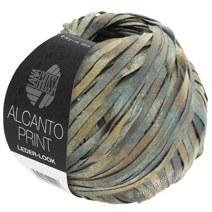 Lana Grossa ALCANTO Print | 102-Grau/Beige