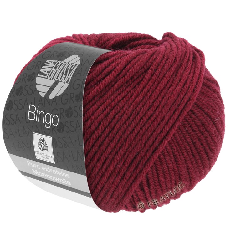 Lana Grossa BINGO Uni/Melange | 007-Weinrot