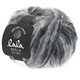 Lana Grossa BRUSHY Uni/Print (lala BERLIN) | 106-Rohweiß/Hellgrau/Mittelgrau/Dunkelgrau/Schwarz