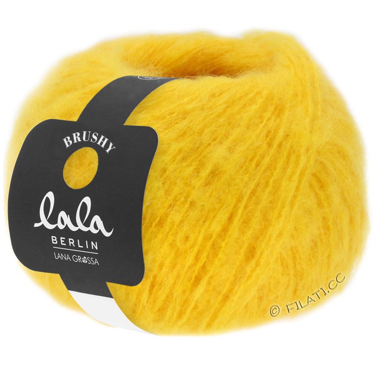 Lana Grossa BRUSHY Uni/Print (lala BERLIN) | 005-Gelb