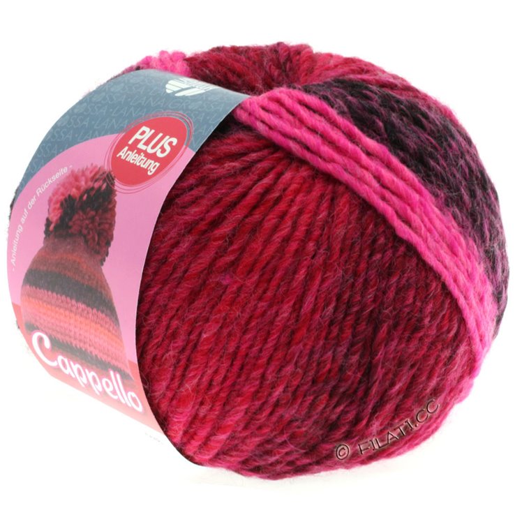 Lana Grossa CAPPELLO | 001-Pink/Himbeer/Rot/Bordeaux/Aubergine