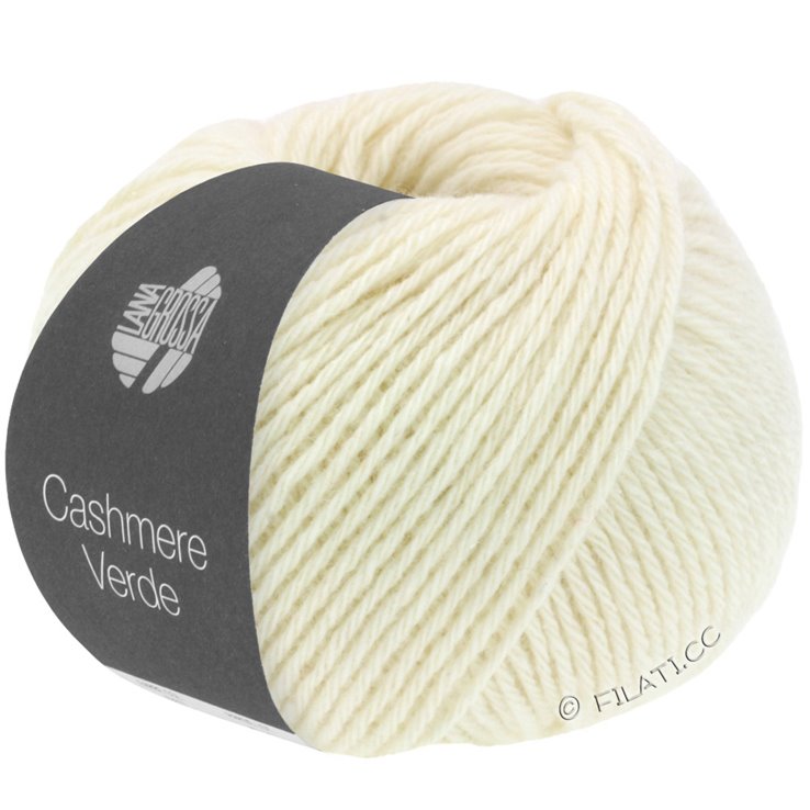 Lana Grossa CASHMERE VERDE | 01-Rohweiß