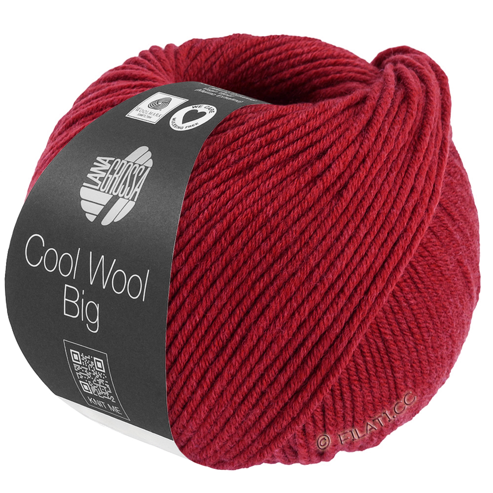 Lana Grossa COOL WOOL Big Mélange (We Care) | 1701-Kirschrot meliert