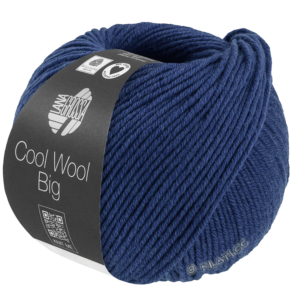 Lana Grossa COOL WOOL Big Mélange (We Care) | 1704-Dunkelblau meliert