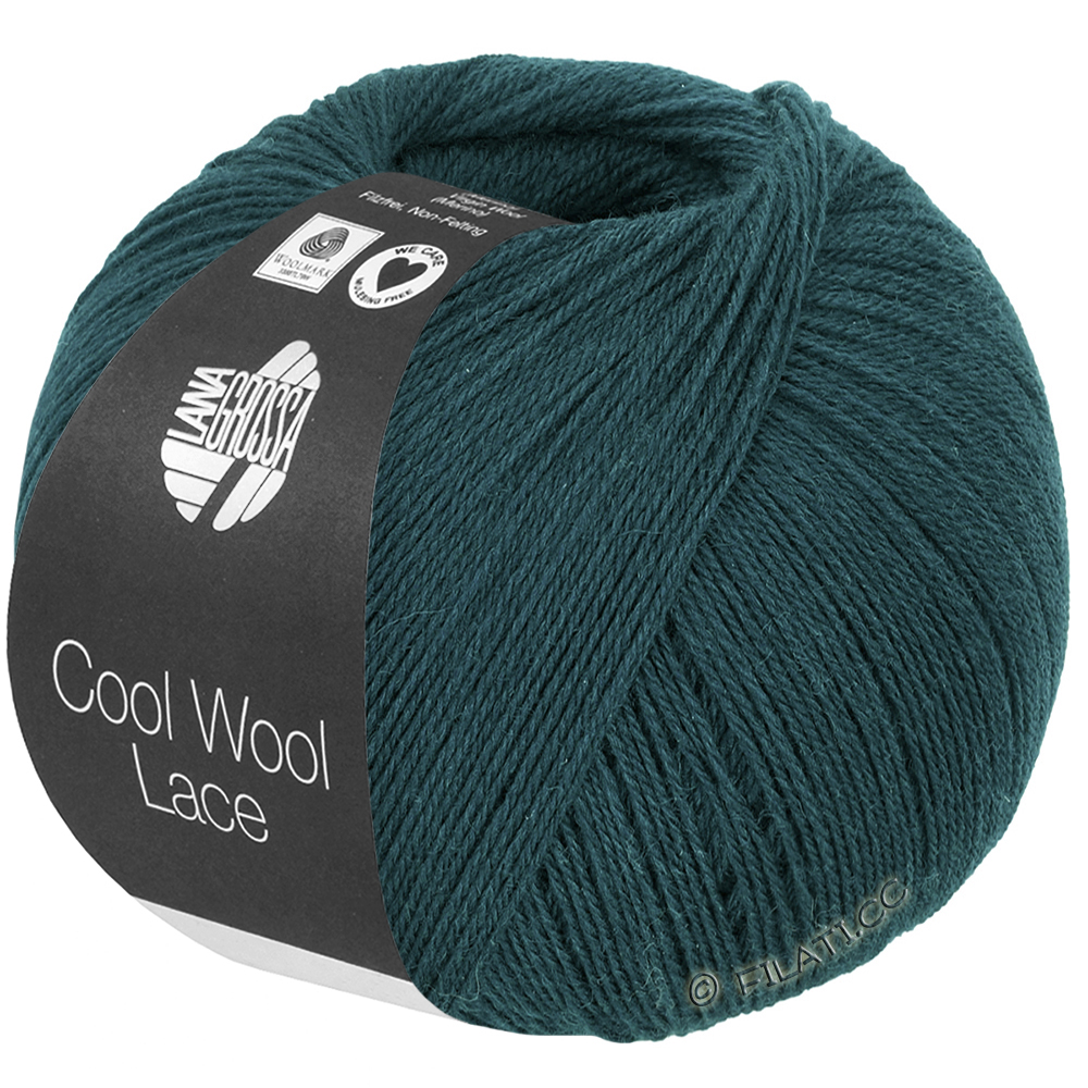 Lana Grossa COOL WOOL Lace | 69-Dunkelpetrol