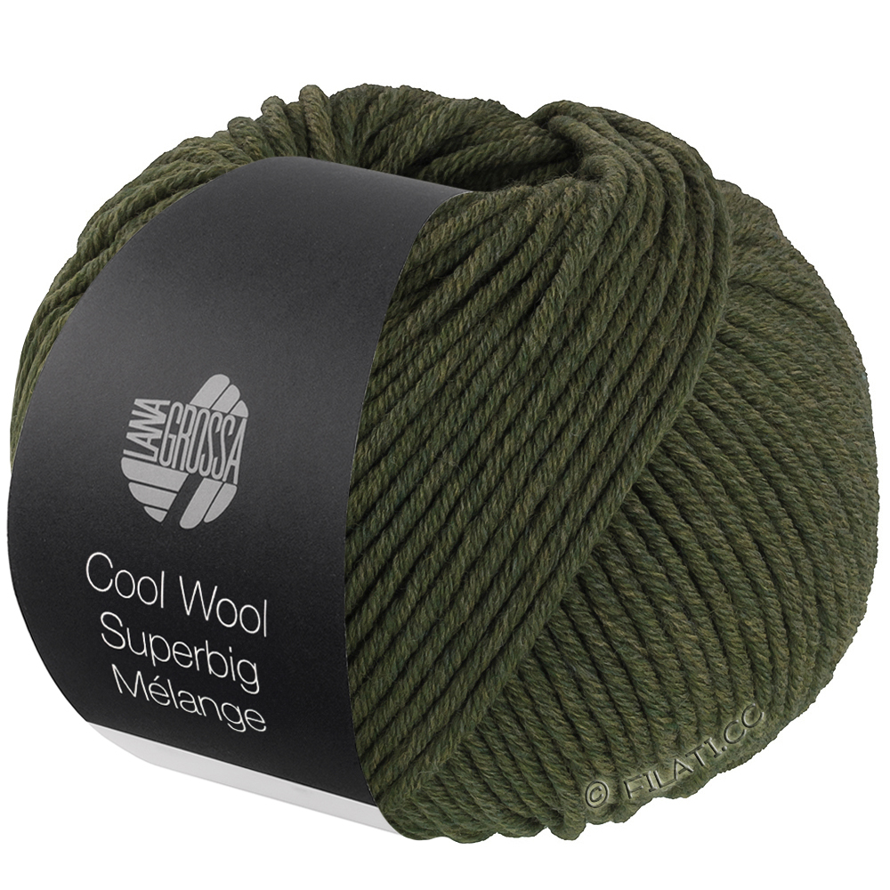 Lana Grossa COOL WOOL Superbig Mélange | 228-Lodengrün meliert