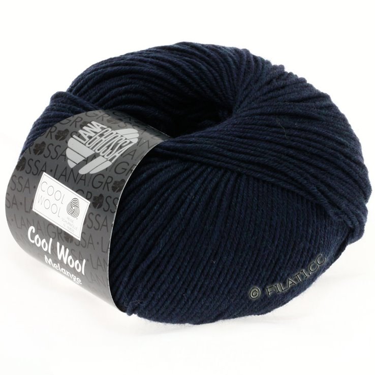 Lana Grossa COOL WOOL | 0114-Marine meliert