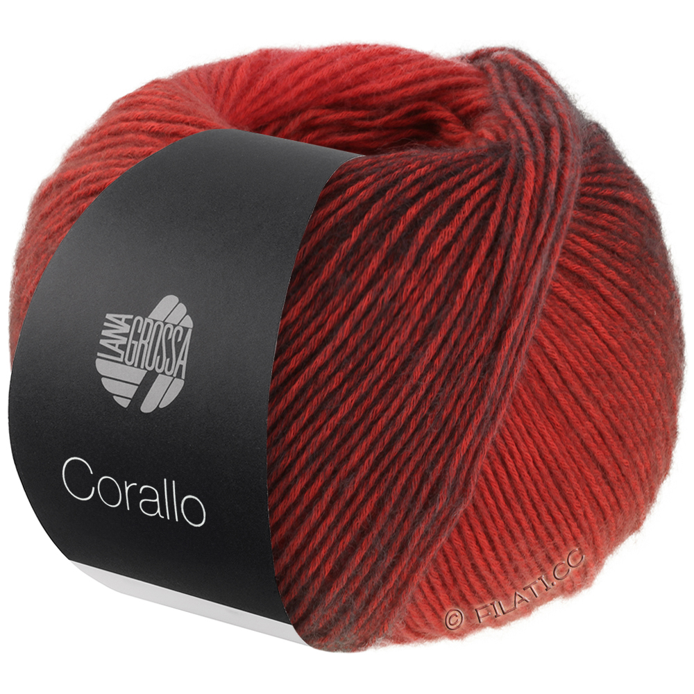 Lana Grossa CORALLO 100g | 05-Rot/Graurot/Schwarzrot