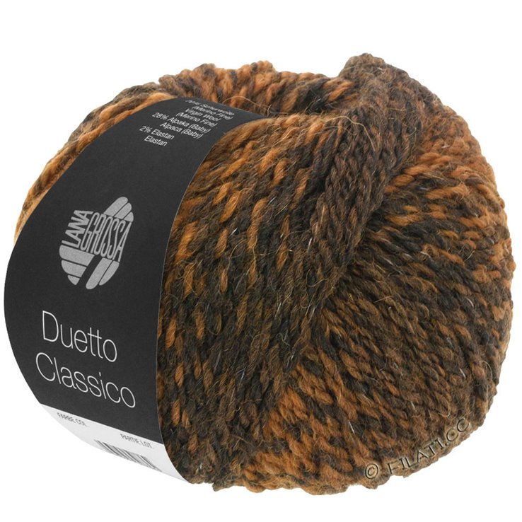 Lana Grossa DUETTO CLASSICO | 02-Nougat/Graubraun/Schwarzbraun