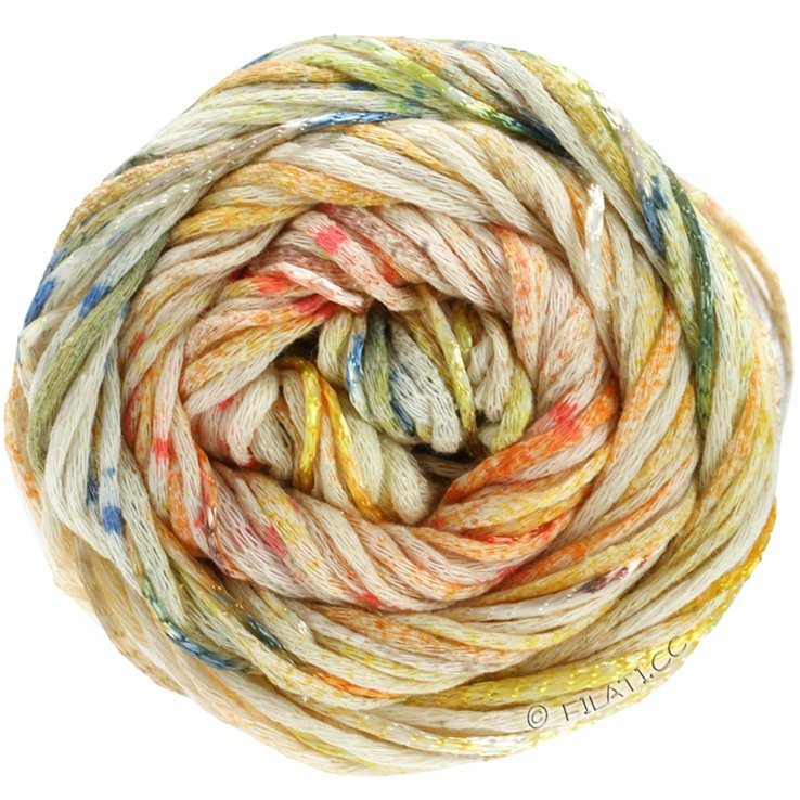 Lana Grossa ECCO Print | 102-Natur/Gelb/Orange/Jeans
