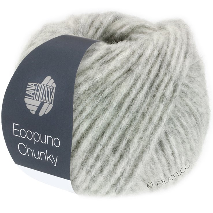 Lana Grossa ECOPUNO Chunky | 124-Hellgrau meliert